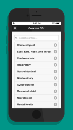 Common Differential Diagnosis screenshot 1