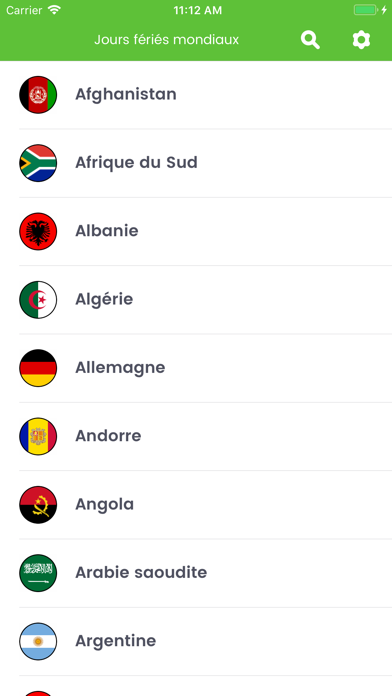 Screenshot #1 pour Jours Fériés Mondiaux