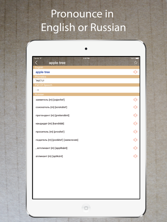 Screenshot #5 pour Russian English Dictionary +