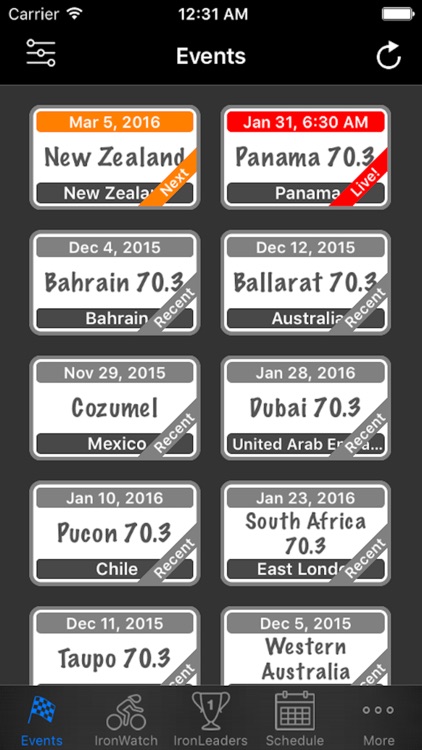 IronMobile - Ironman Tracker