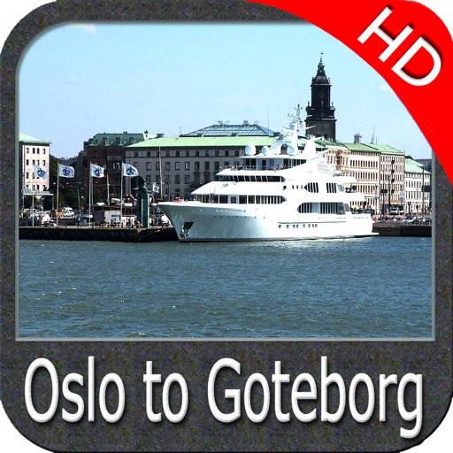 Marine : Oslo to Gothenburg HD  GPS Map Navigator icon