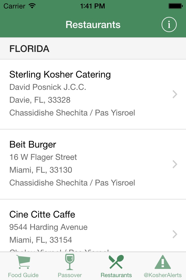 OK Kosher Food Guide screenshot 4