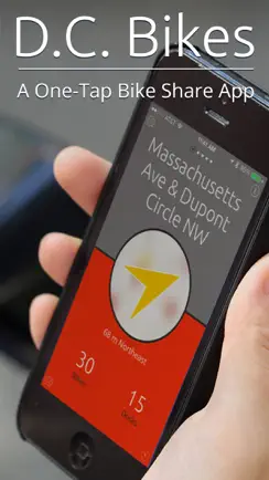D.C. Bikes — A One-Tap Capital Bike Share App iPhone image 1