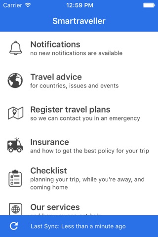 Smartraveller screenshot 2