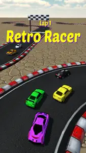 Retro Racer arcade race game screenshot #3 for iPhone