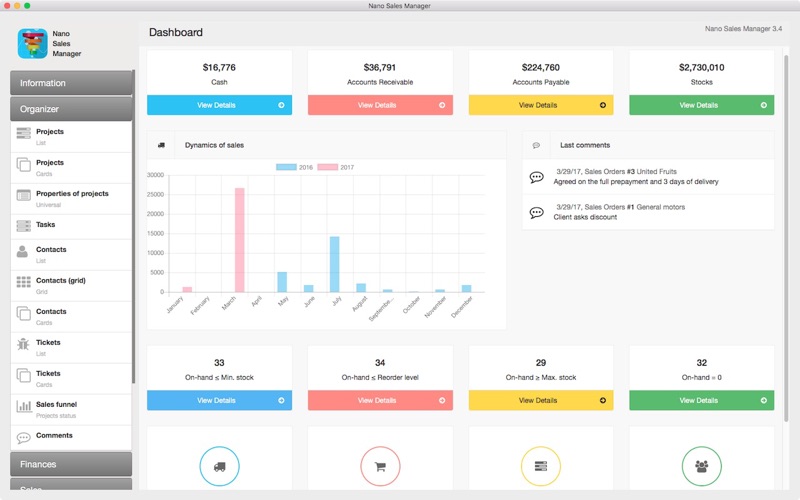 Screenshot #1 pour Nano Sales Manager