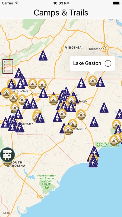 North Carolina Camps & Trails screenshot 2