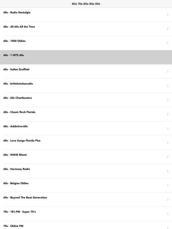 Screenshot #5 pour 60s 70s 80s 90s 00s Music Hits