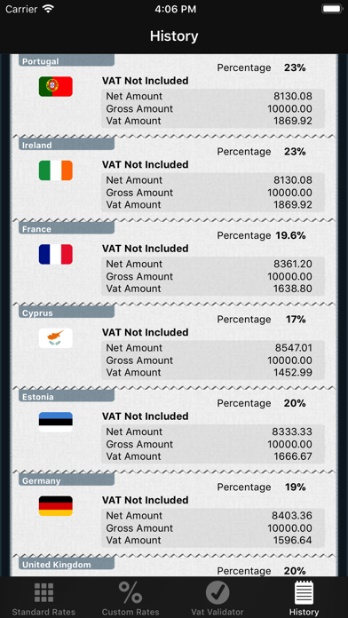Calc VAT – UK VAT Calculator Screenshot