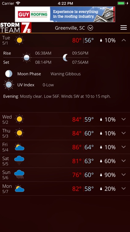 WSPA Weather screenshot-4