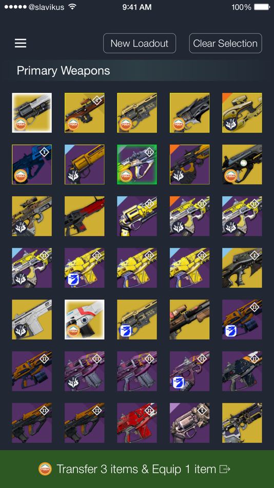 #1. Loadouts for Destiny (iOS) Podle: Viacheslav Karpenko