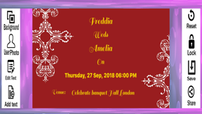 Party & Wedding Card Maker screenshot