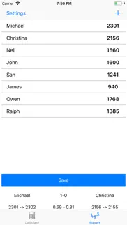 elo calculator - rating calc iphone screenshot 2