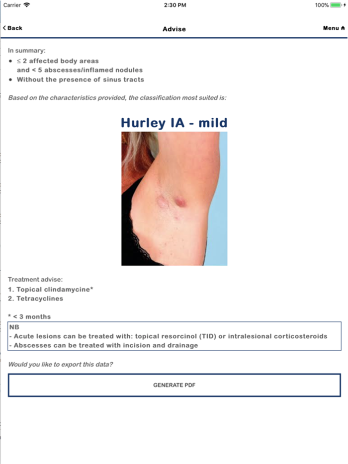 Hidradenitis Suppurativa App