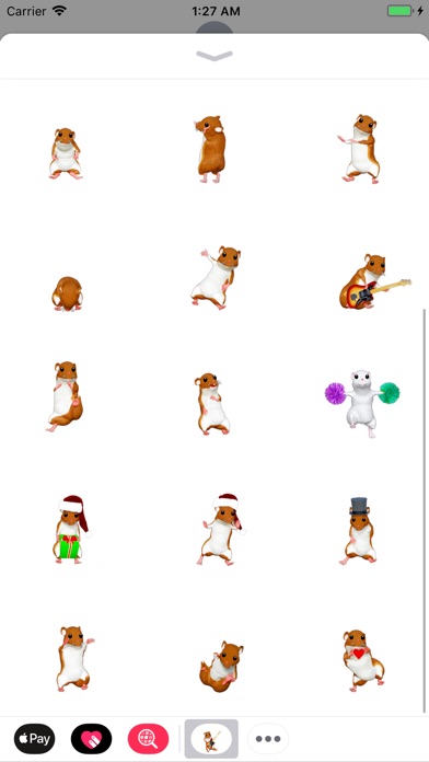 Dancer Hamster Animated Emoji screenshot 3