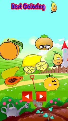 Game screenshot Счастливое Окрашивание Окрашивание фруктов apk