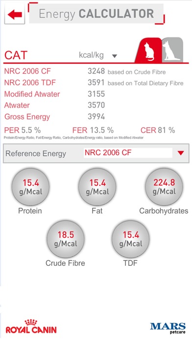 Screenshot #3 pour Energy Calculator (Cat & Dog)