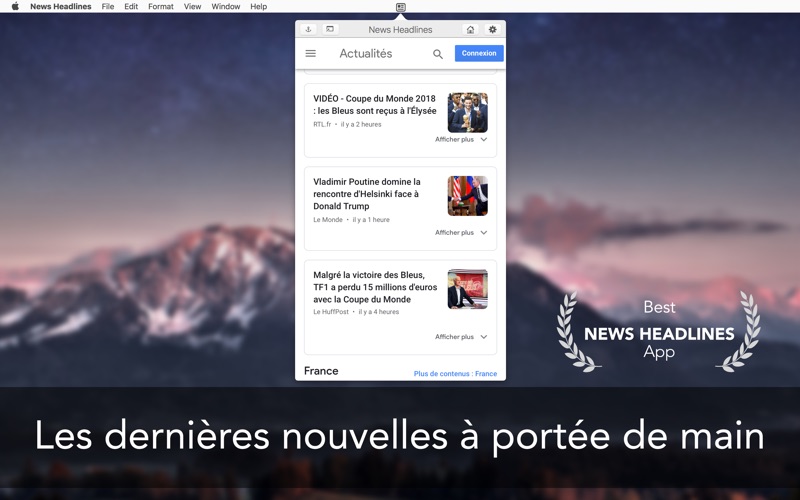 Screenshot #1 pour App for Google: News Headlines