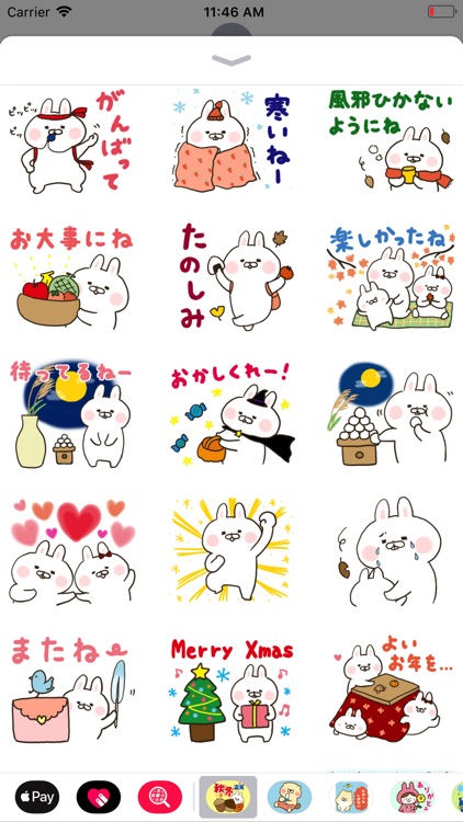 【秋・冬・正月】出っ歯うさぎ