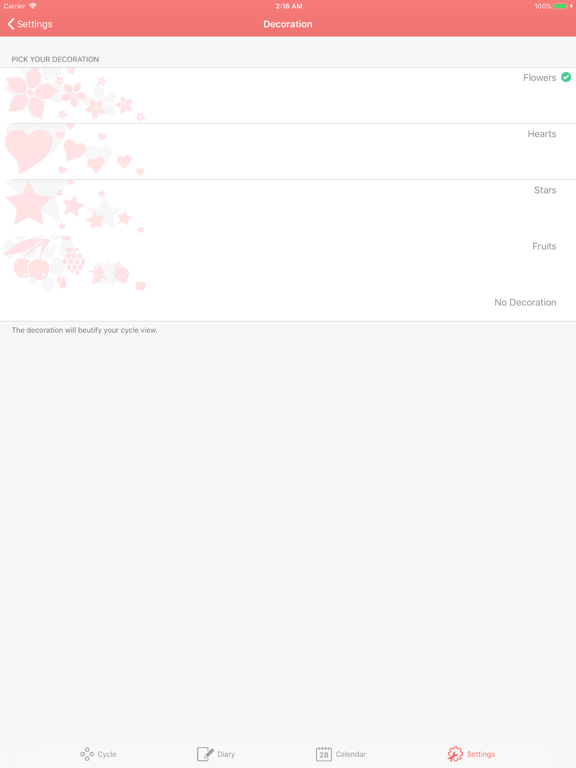 Contraceptive Patch Reminder iPad screenshot 5 - Medical app