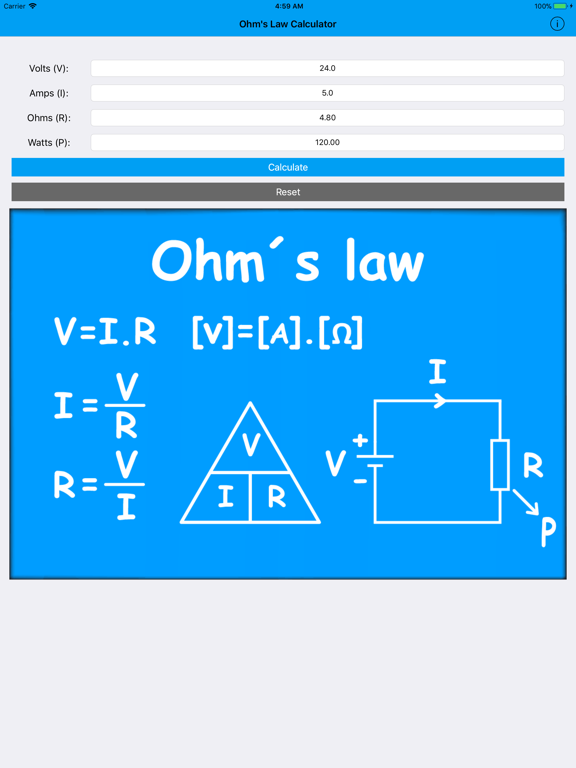 Screenshot #5 pour Ohm's Law Calc.