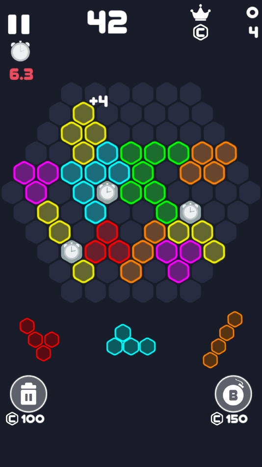#2. Neon Block Puzzle : Fill Board (iOS) Podle: Hoang Vinh Nguyen