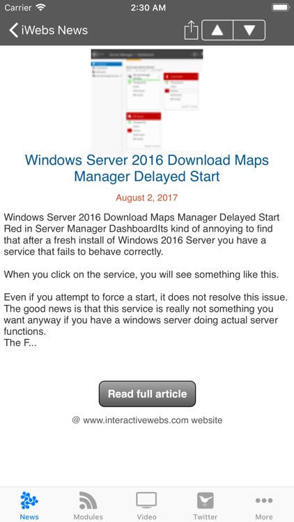 InteractiveWebs News