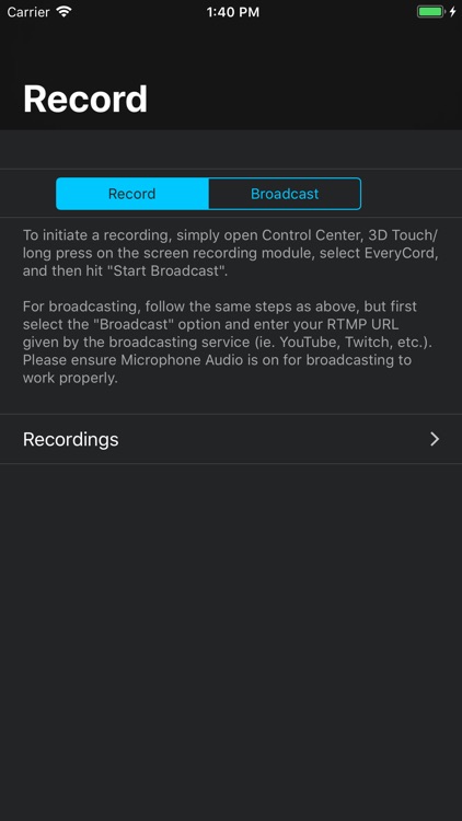 EveryCord - Record & Broadcast