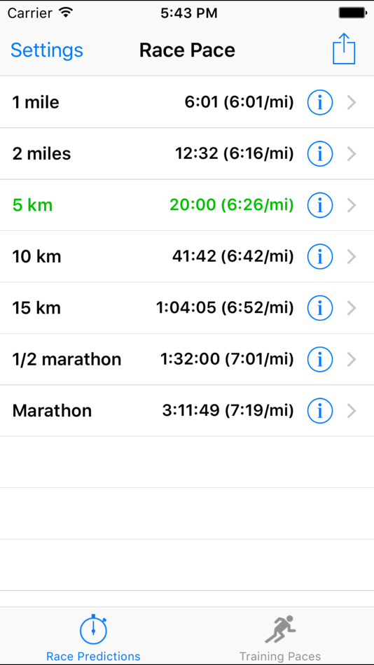 Race Pace - 1.5 - (iOS)