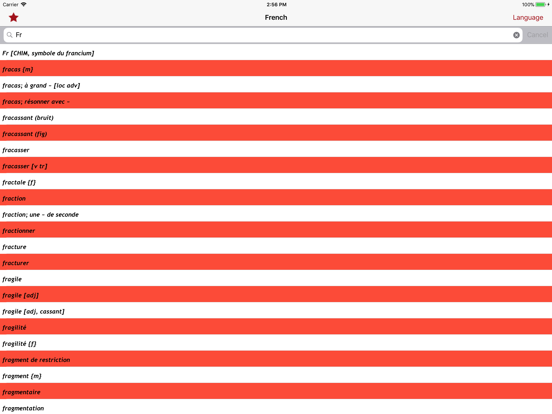 Screenshot #4 pour Dictionary French English Fr
