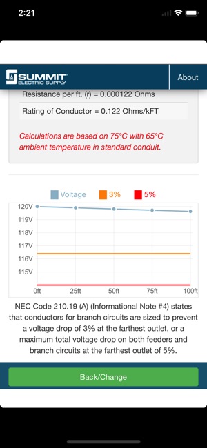 Voltage Drop Calculator Summit(圖3)-速報App