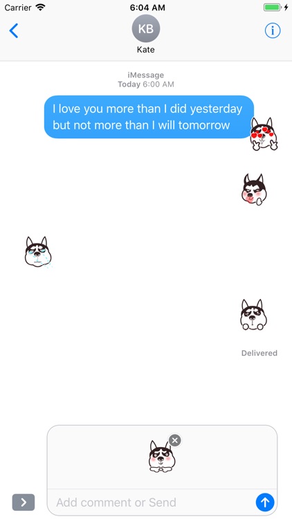 Lovely husky head screenshot-3