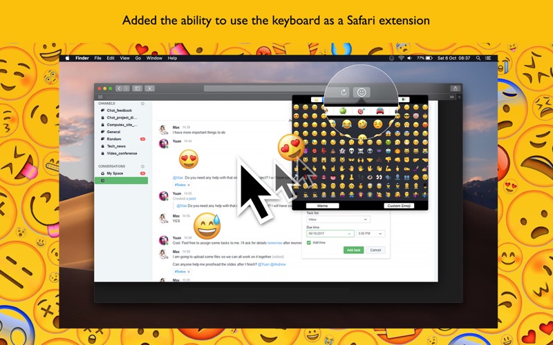 How to cancel & delete keyboard for emoji 3