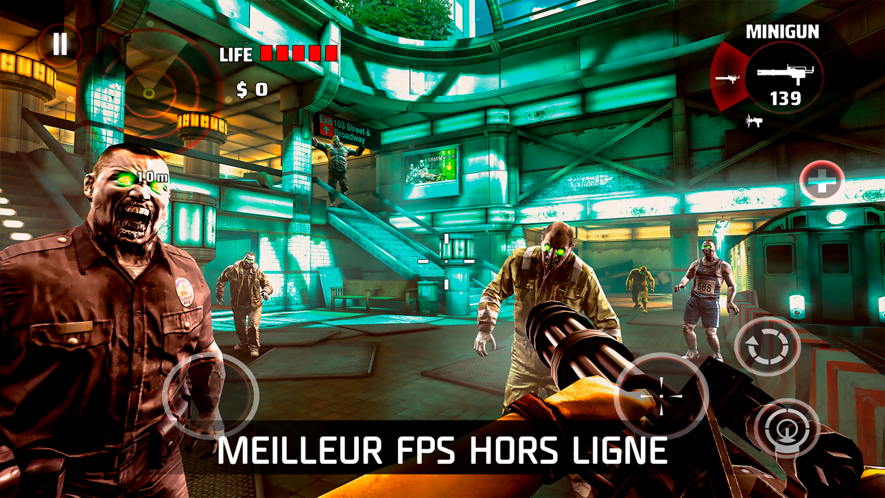 DEAD TRIGGER: Survival Shooter iOS Mod IPA screenshot 1 - iOS game interface