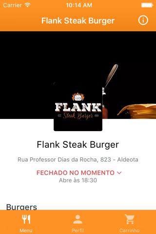 Flank Steak Burger Delivery screenshot 2