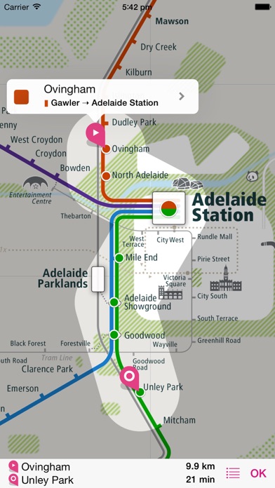 Screenshot #2 pour Adelaide Rail Map Lite