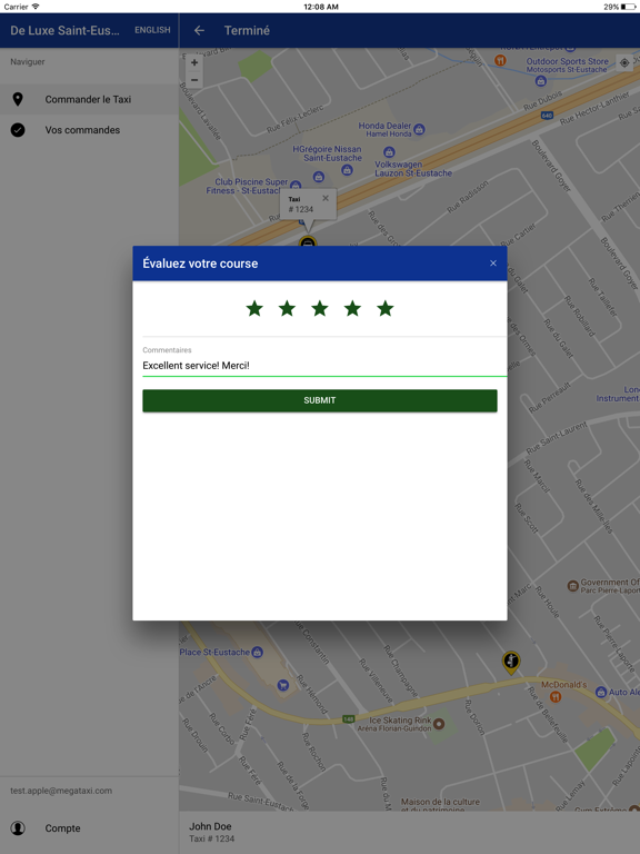 Screenshot #6 pour Taxi Deluxe St-Eustache