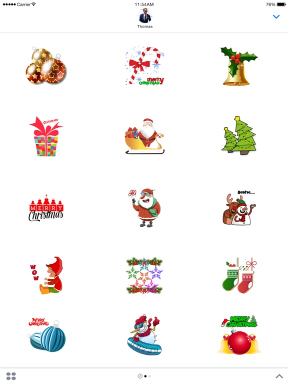 Screenshot #4 pour Christmas Animated Sticker