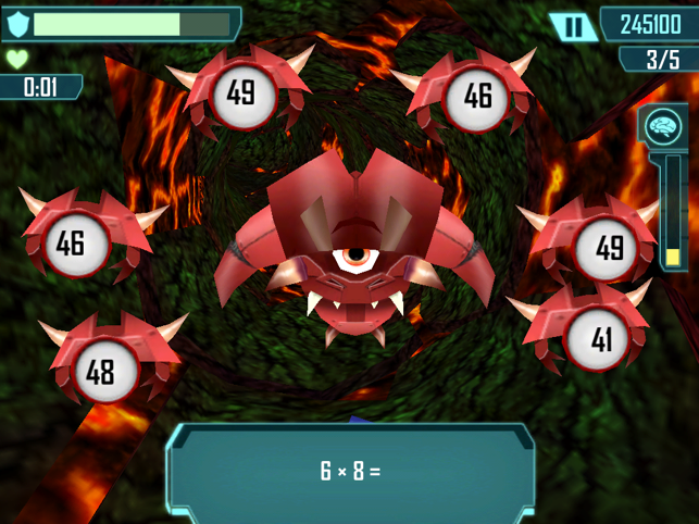 ‎Math Blaster HyperBlast 2 HD Screenshot