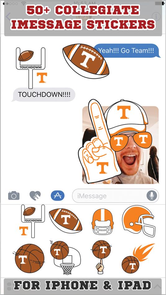 Tennessee Volunteers Stickers PLUS for iMessage - 1.0 - (iOS)