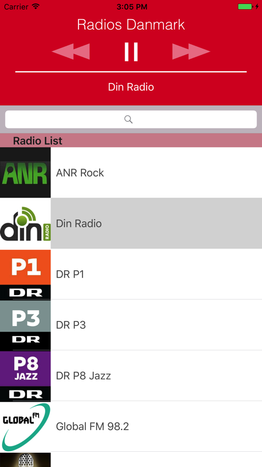 Radios Danmark (DK): Nyheder, Musik, Fodbold - 1.2 - (iOS)