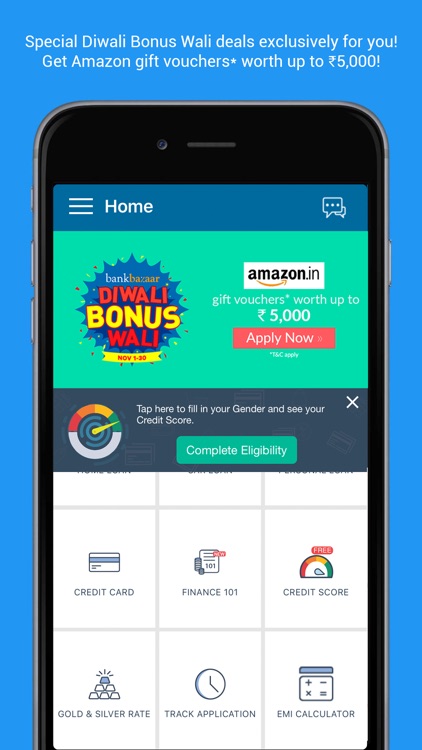 BankBazaar- Credit Card, Loans screenshot-0