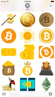 bitcoin crypto stickers iPhone Captures Décran 2
