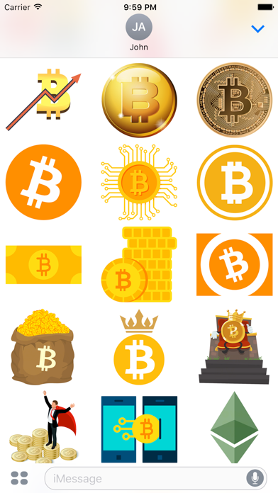 Screenshot #2 pour Bitcoin Crypto Stickers