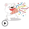 Animated Polar Bear Sticker