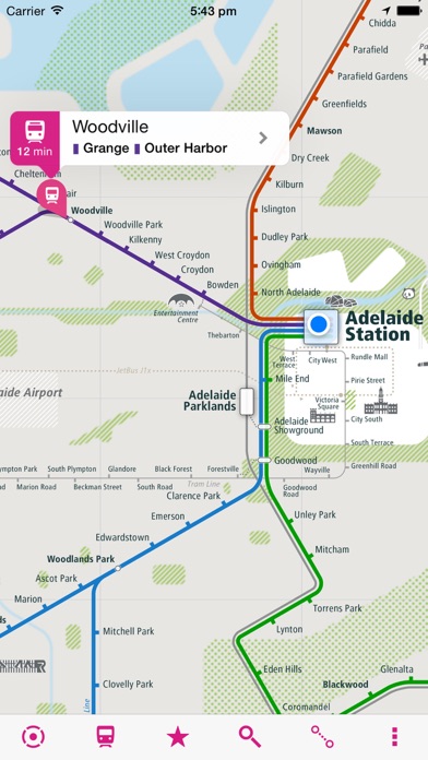 Screenshot #1 pour Adelaide Rail Map Lite