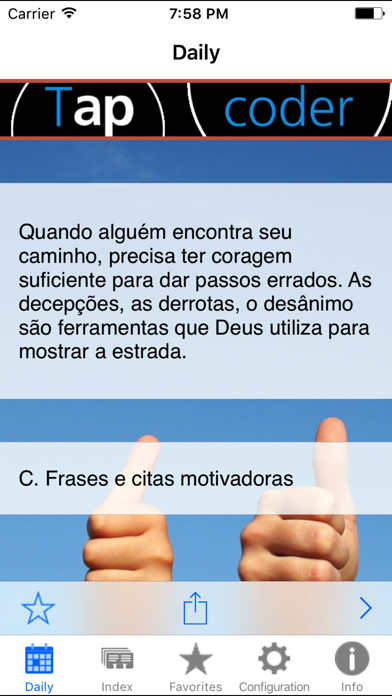 How to cancel & delete Frases para Pensar em Positivo e ser mais Feliz from iphone & ipad 1
