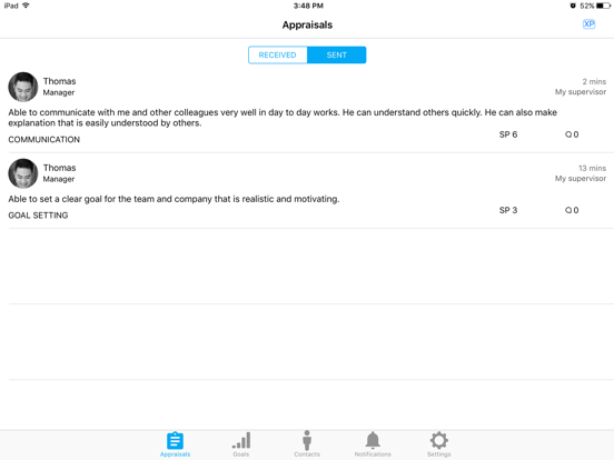 aPraise Performance Reviews iPad screenshot 2 - Productivity app