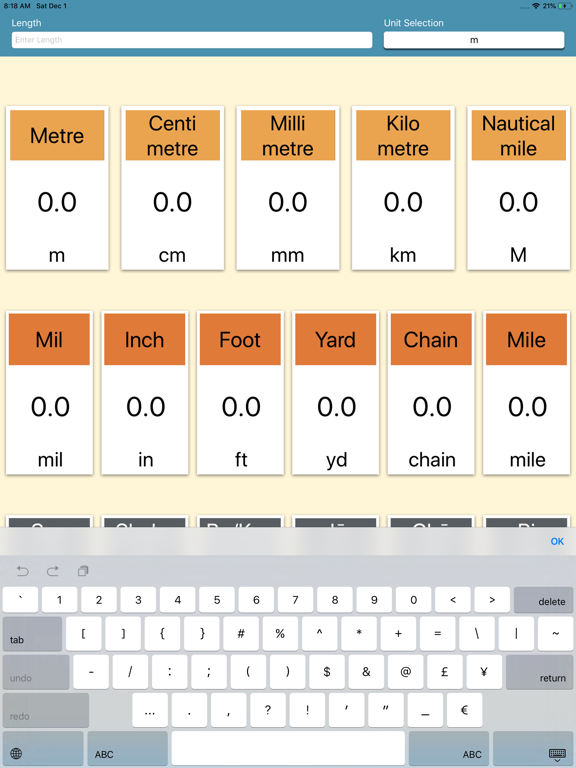 Screenshot #6 pour Length-Units Converter