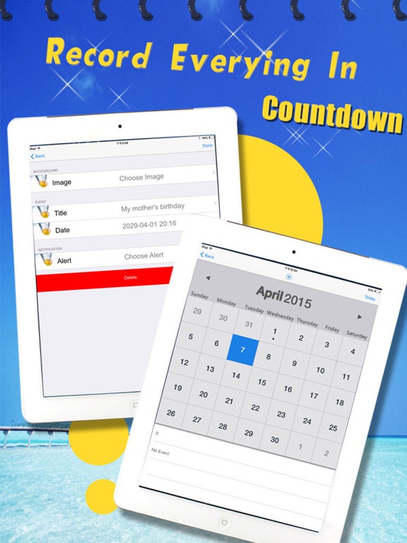 Countdown - To Big Event Day iPad screenshot 4 - Business app
